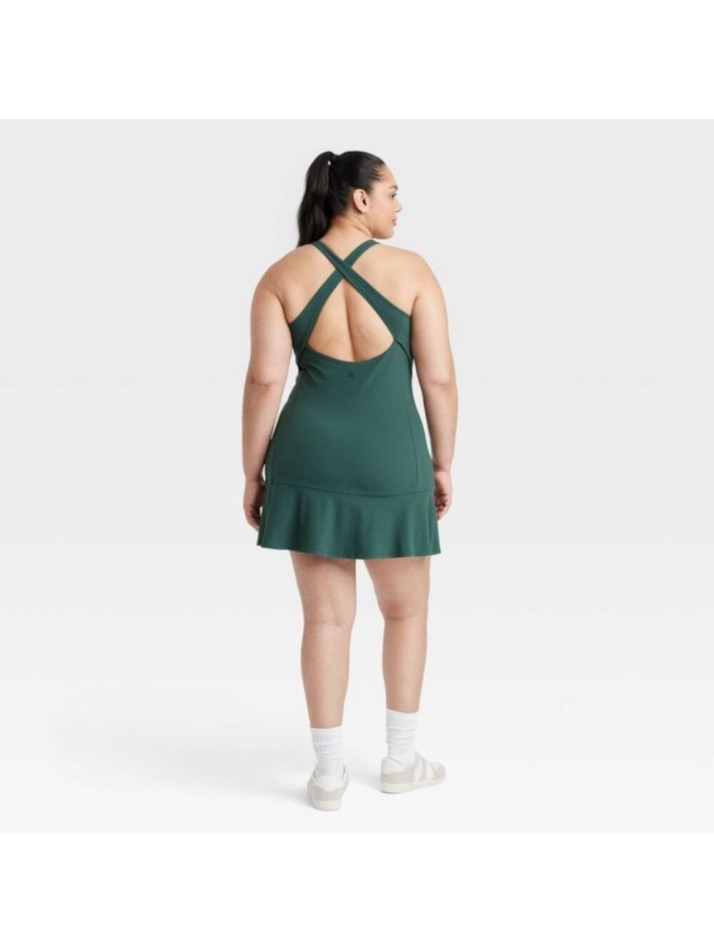 All In Motion - Women's Everyday Soft Double V Active Dress - Green - Picture 5 of 9